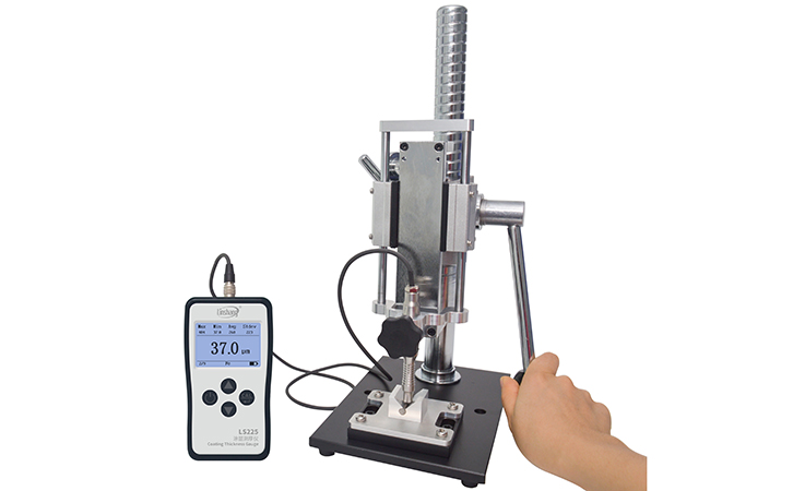 涂鍍層測厚儀LS225+F500夾具測試 涂鍍層測厚儀LS225+F500夾具測試