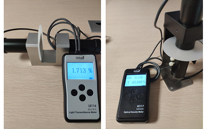 LS117透光率儀和LS116透光率儀檢測乳白擴散板透光率 LS117透光率儀和LS116透光率儀檢測乳白擴散板透光率