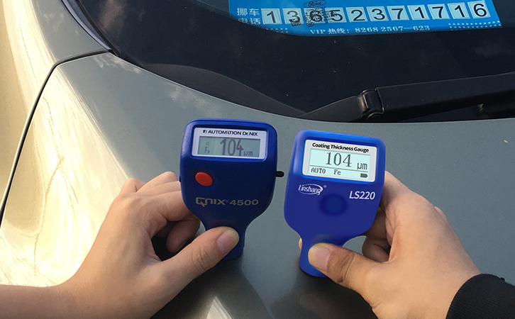 涂層測厚儀測試對比