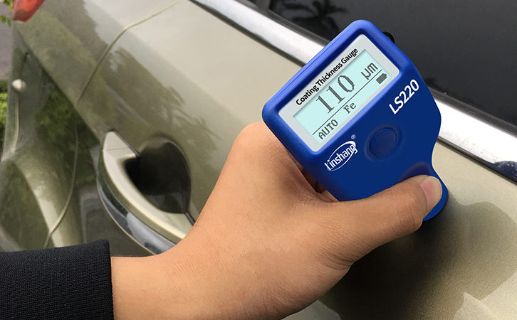 漆膜儀實測汽車車門 漆膜儀實測汽車車門