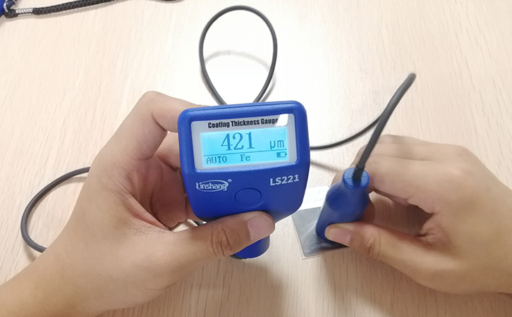 林上LS221膜厚測試儀檢測調(diào)零板上標(biāo)準(zhǔn)片的厚度 林上LS221膜厚測試儀檢測調(diào)零板上標(biāo)準(zhǔn)片的厚度